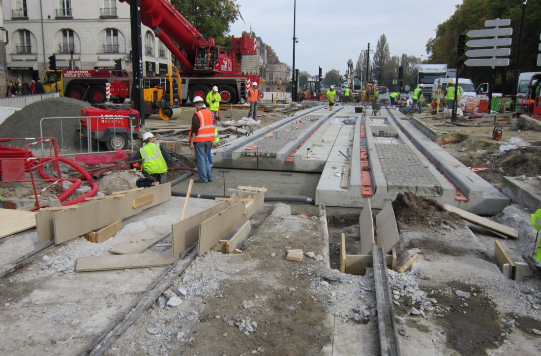 Tram de Nantes - Réfection et modernisation de nombreux secteurs du réseau - 2010-2017